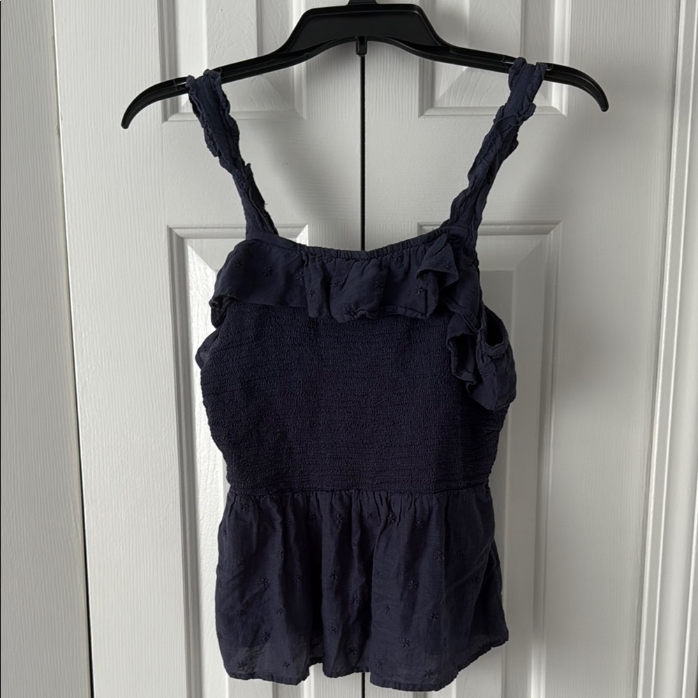 Old Navy Ruffled Peplum Tank Top Small